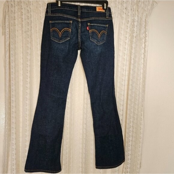 Y2K Levi's Too Superlow Boot Cut 524 Dark Wash Jeans - Picture 3 of 6